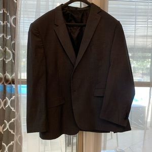 Awearness Kenneth Cole 52L Dark Gray pinstriped jacket